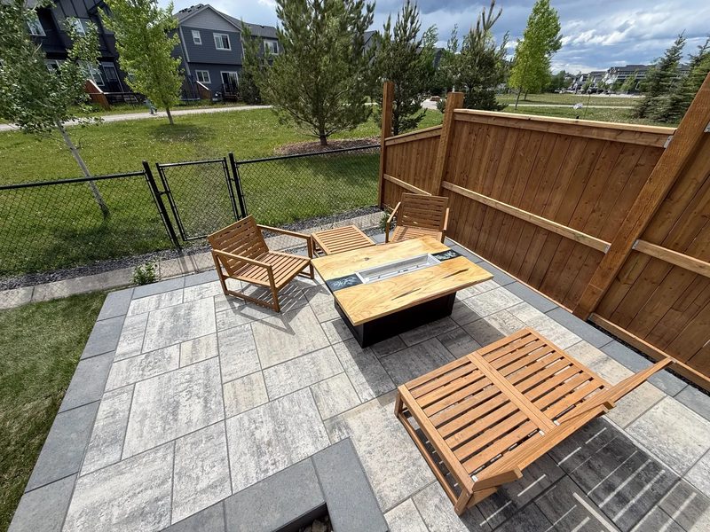 Modern Patio & Fire Table - Calgary & Area