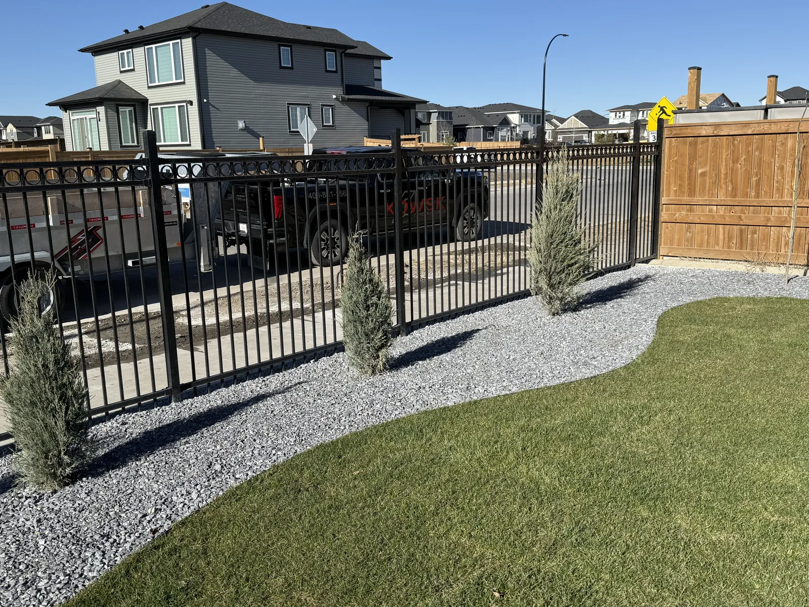 Trees, shrubs, and softscape installation in Calgary